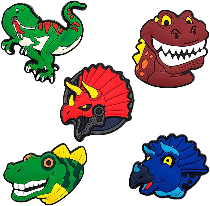 Dinosaur Crocs Charms 5 Piece