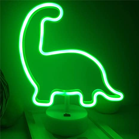 Neon Dinosaurr Night Light