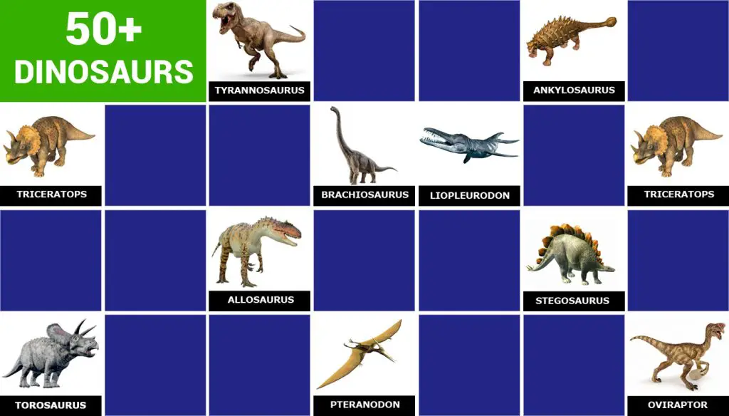 Kids Dinosaurs Memory Game Online